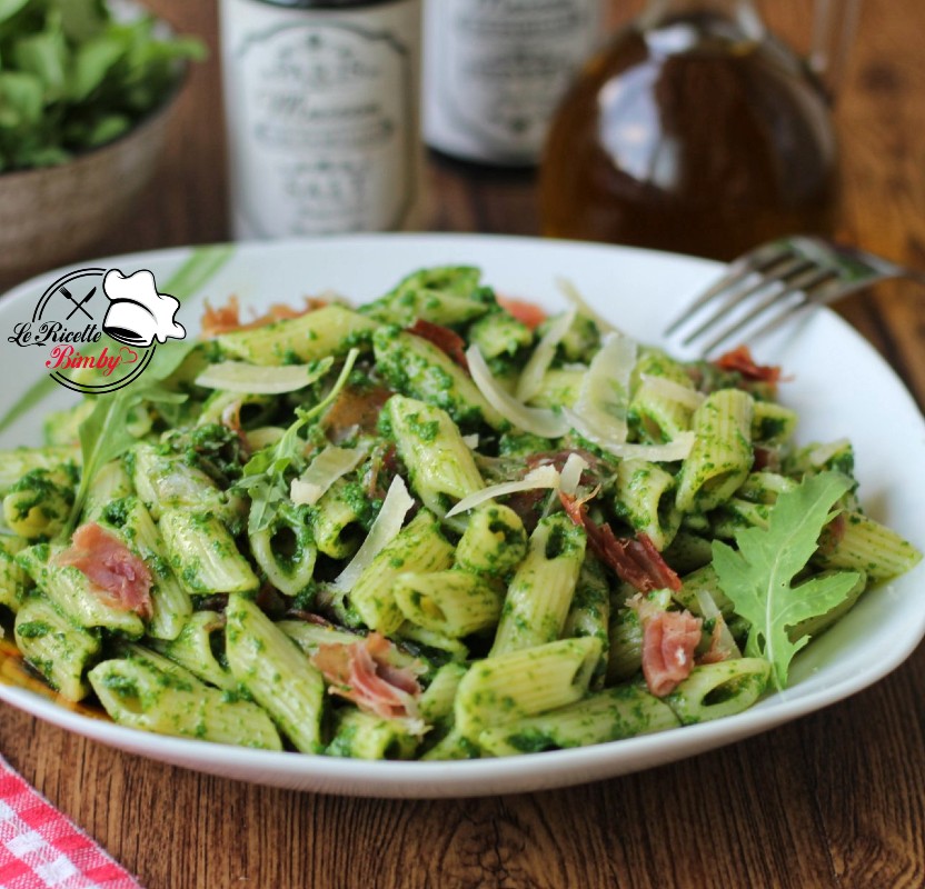 Pasta Al Pesto Di Rucola Bimby Con Prosciutto Crudo Le Ricette Bimby