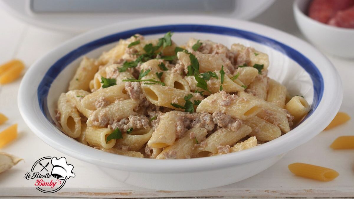 PASTA SALSICCIA E PANNA RICETTA BIMBY